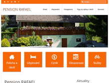 Tablet Screenshot of pensionrafael.cz